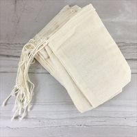 Crafty Cultures Muslin bags (Small, For Tea, 10 x 15cm, Pack of 3)